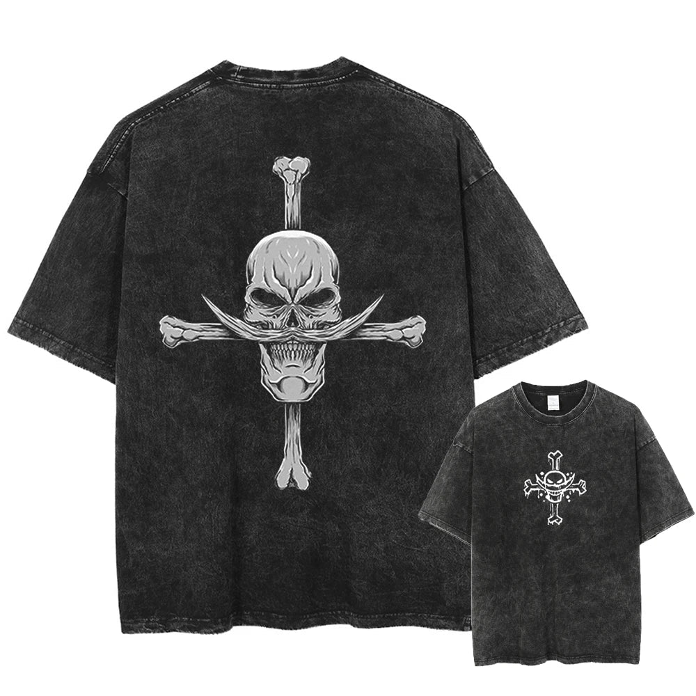 One Piece Whitebeard New World Conqueror Oversized Vintage T-Shirt