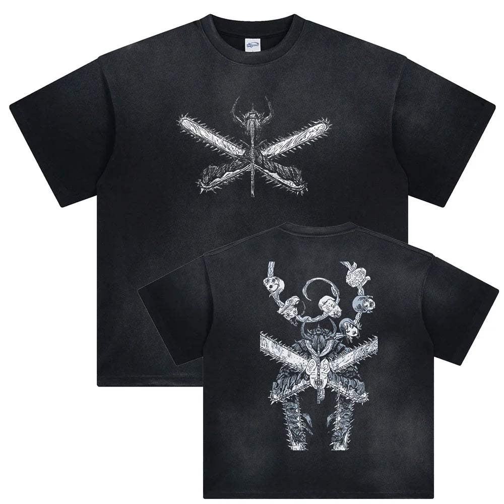 Chainsaw Man Denji's Devil Oversized Vintage T-Shirt