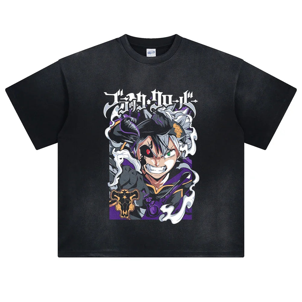 Black Clover Asta's Magic Oversized Vintage T-Shirt
