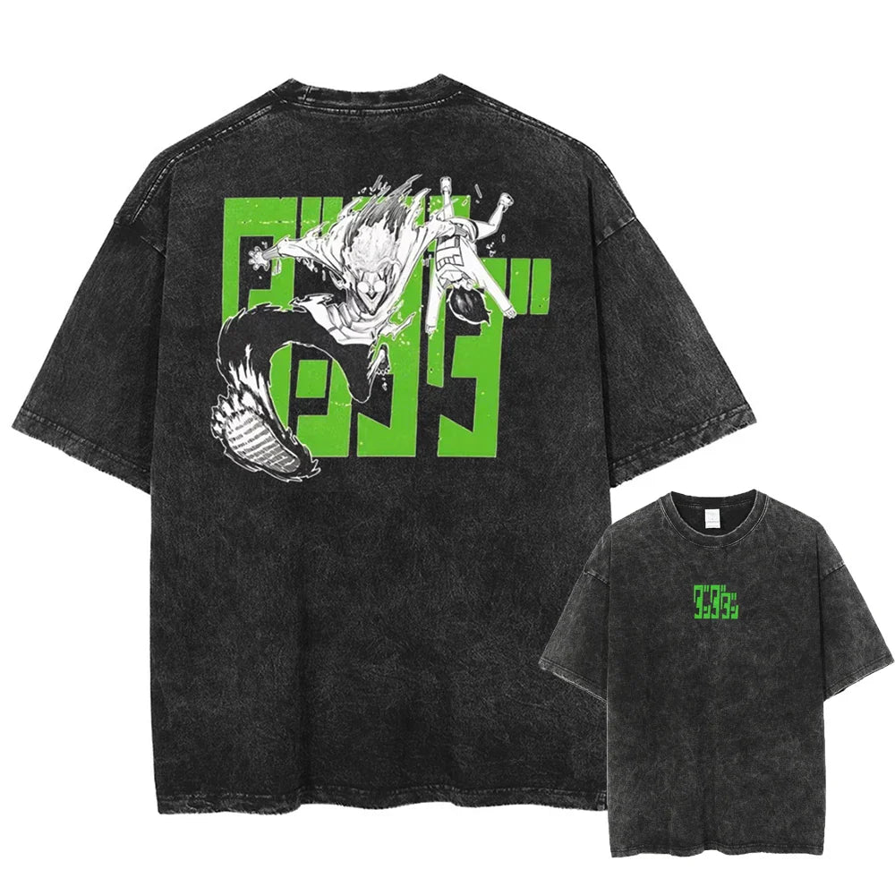 Dandadan Okarun's Path Oversized Vintage T-Shirt