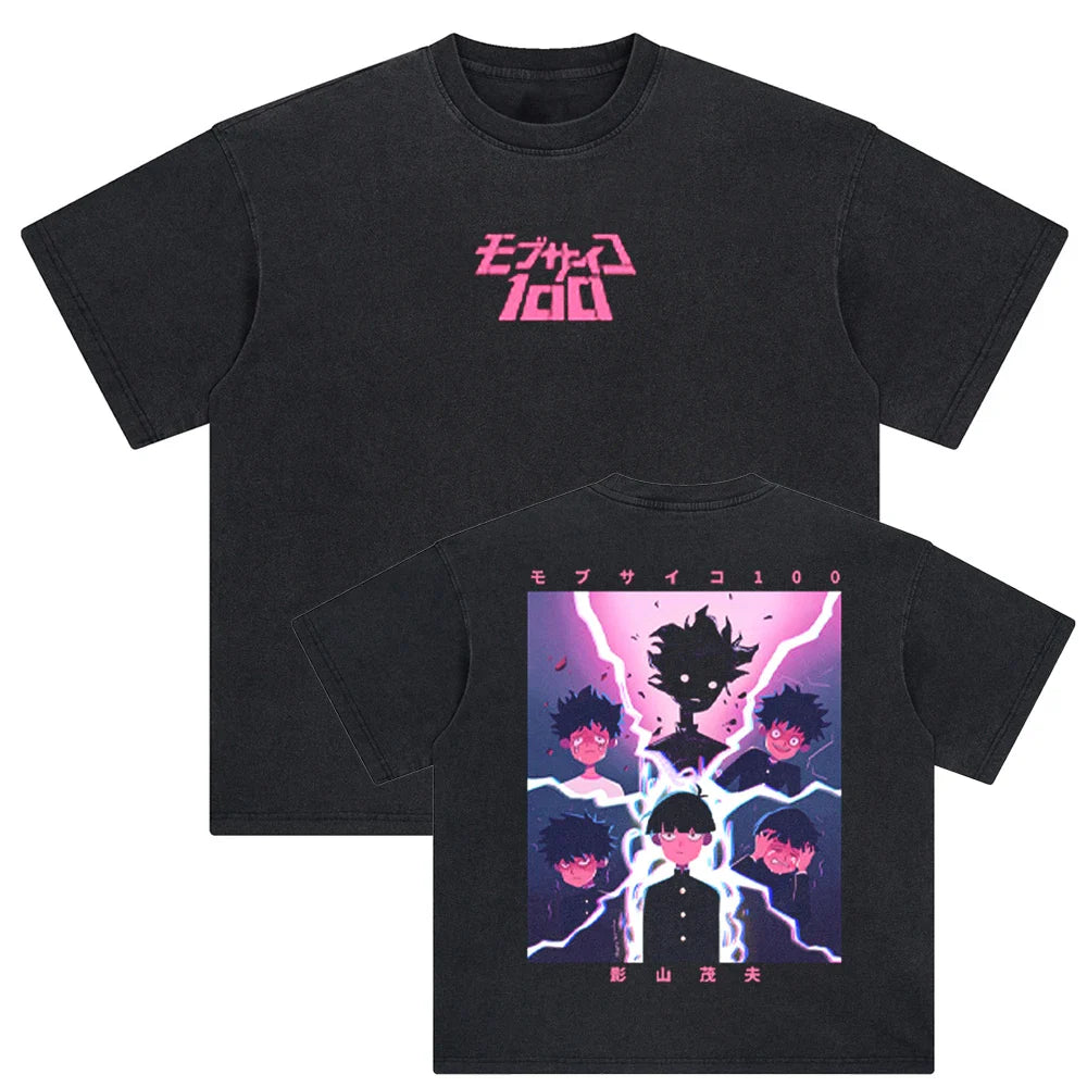 Mob Psycho Mob's Transformation Oversized Vintage Shirt