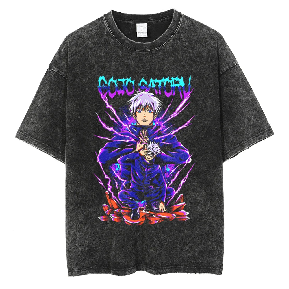 Jujutsu Kaisen Gojo Ultimate Sorcerer Oversized Vintage T-Shirt