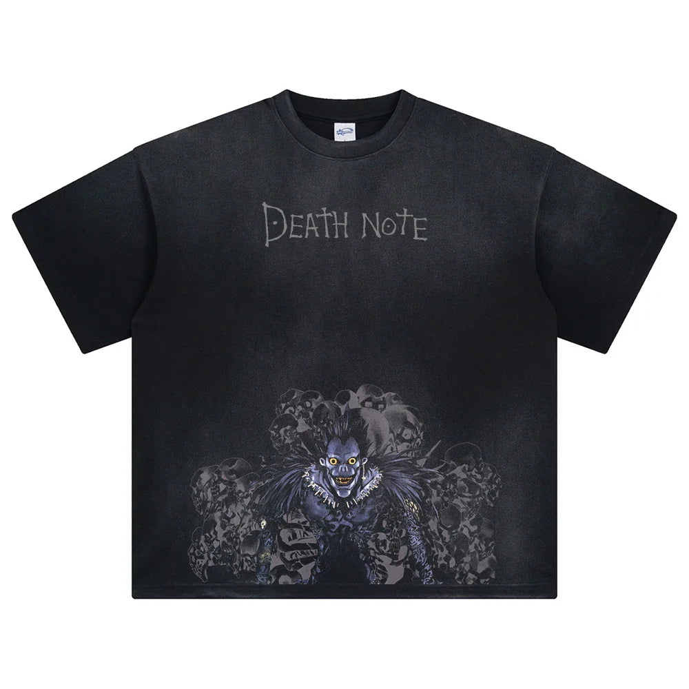 Death Note Ryuk's Skulls Oversized Vintage Shirt