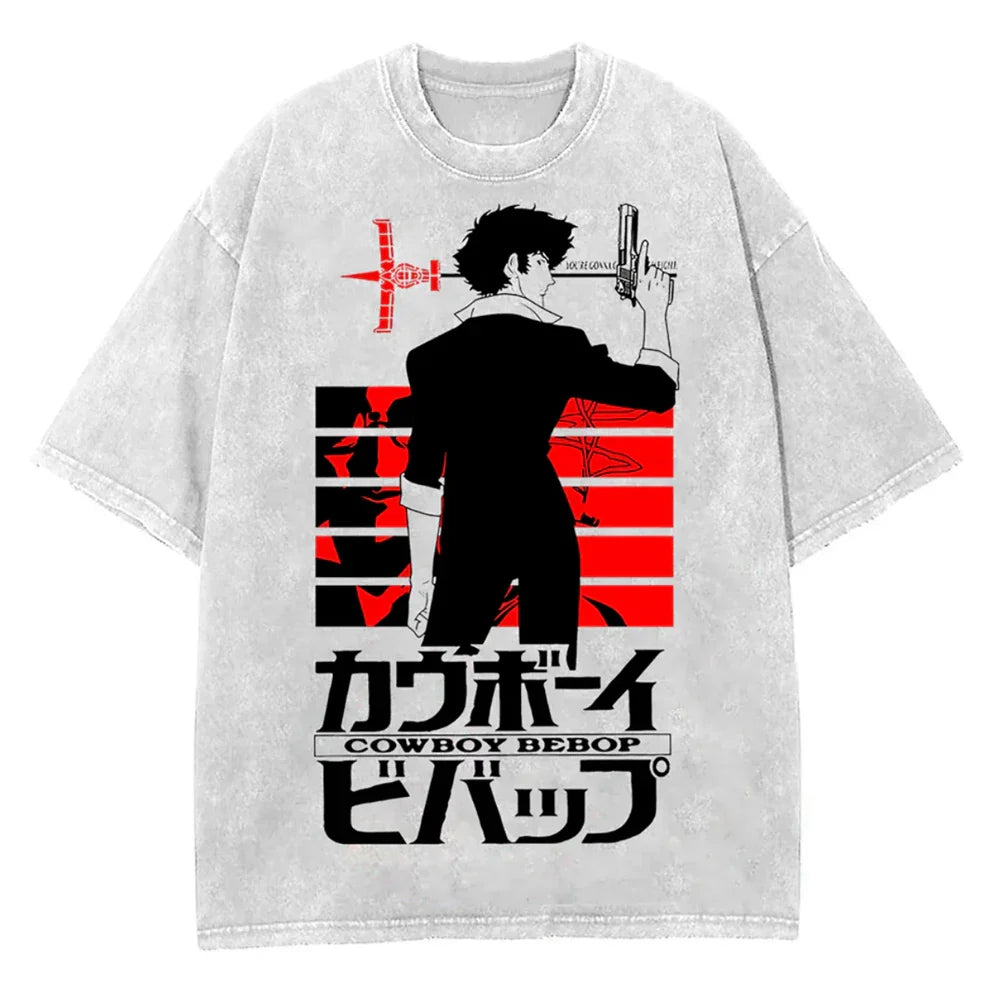 Cowboy Bebop Space's Journey Oversized Vintage T-Shirt