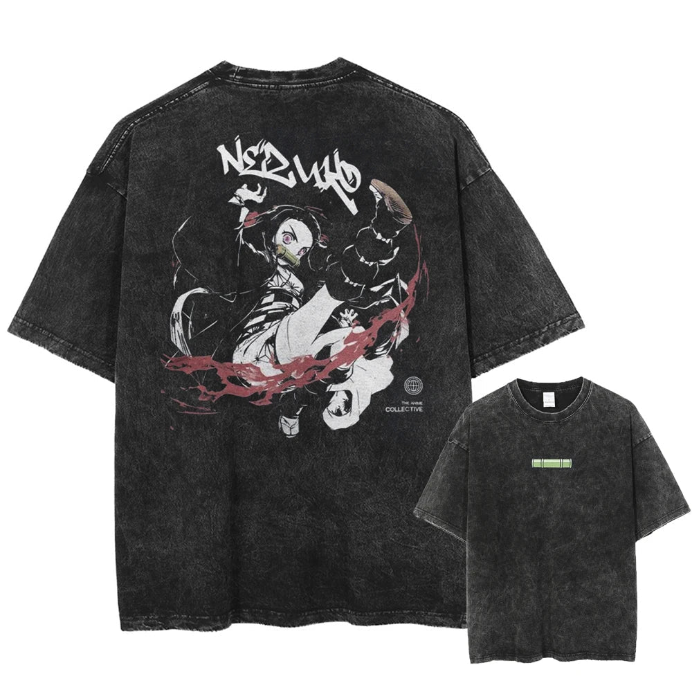 Demon Slayer Demon's Heart Oversized Vintage T-Shirt