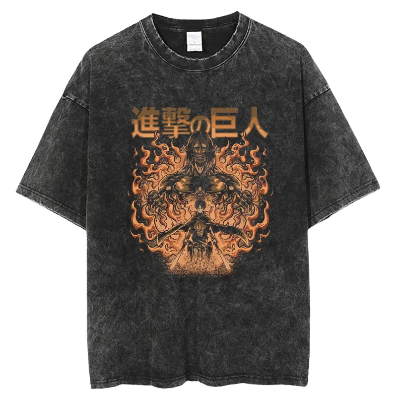 Attack on Titan Eren Yaeger Evolution Vintage T-Shirt