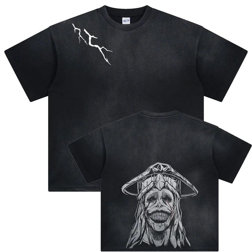 Solo Leveling Demon Man Oversized Vintage Shirt