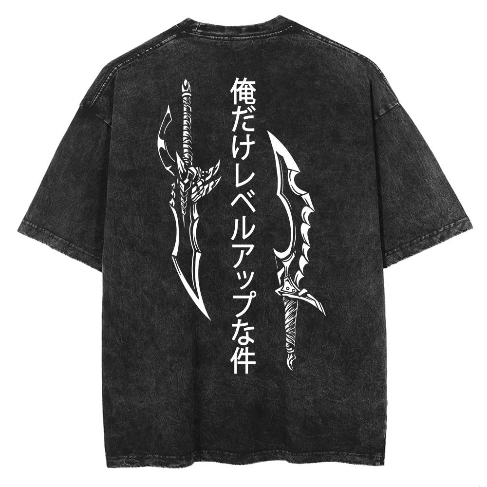 Solo Leveling Dagger's Dance Oversized Vintage T-Shirt