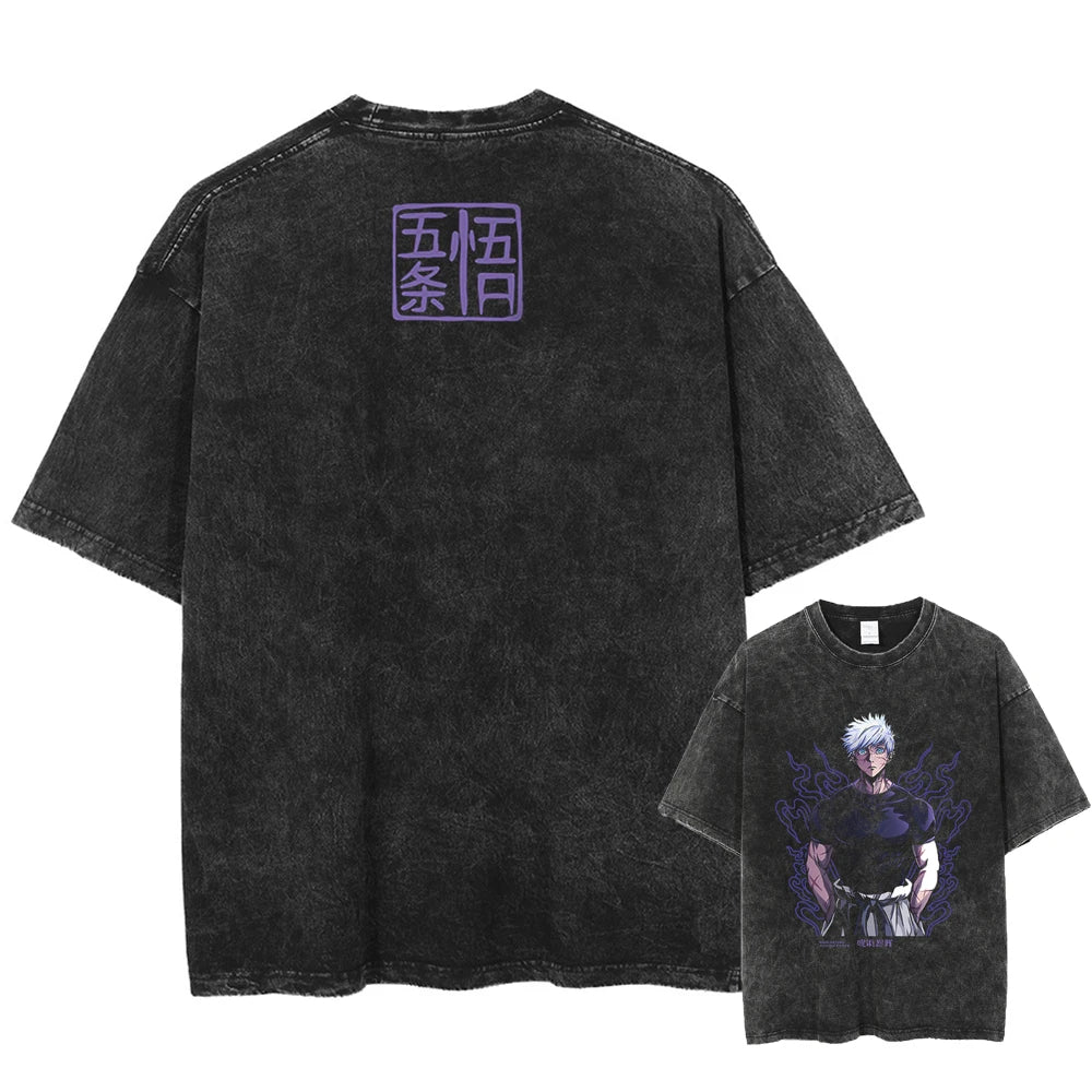 Jujutsu Kaisen Gojo's Strength Oversized Vintage T-Shirt