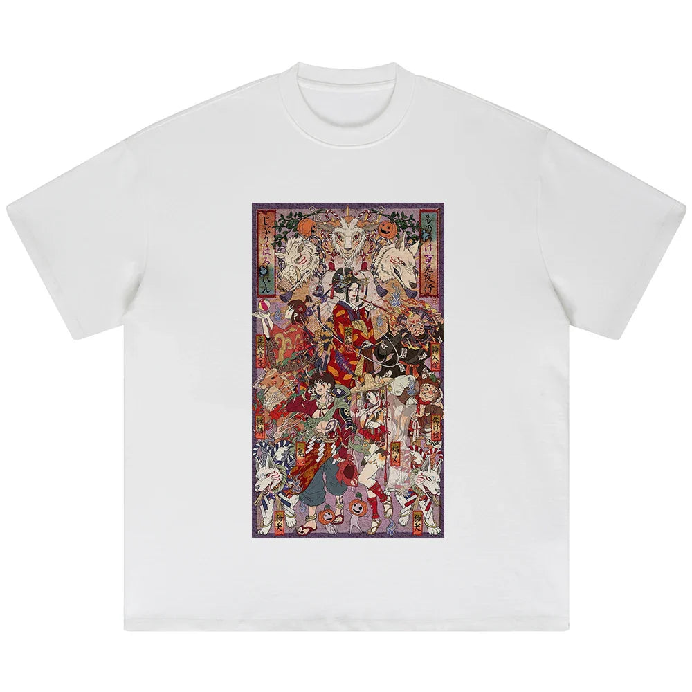 Spirited Away Spirit's Journey Oversized Graphic T-Shirt