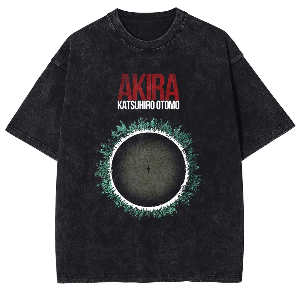 Akira Black Hole Oversized Vintage Shirt