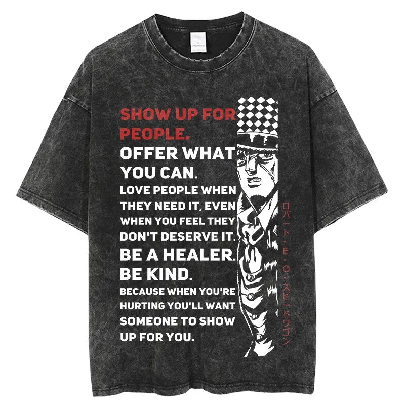JoJo's Bizarre Adventure Be Kind Vintage T-Shirt
