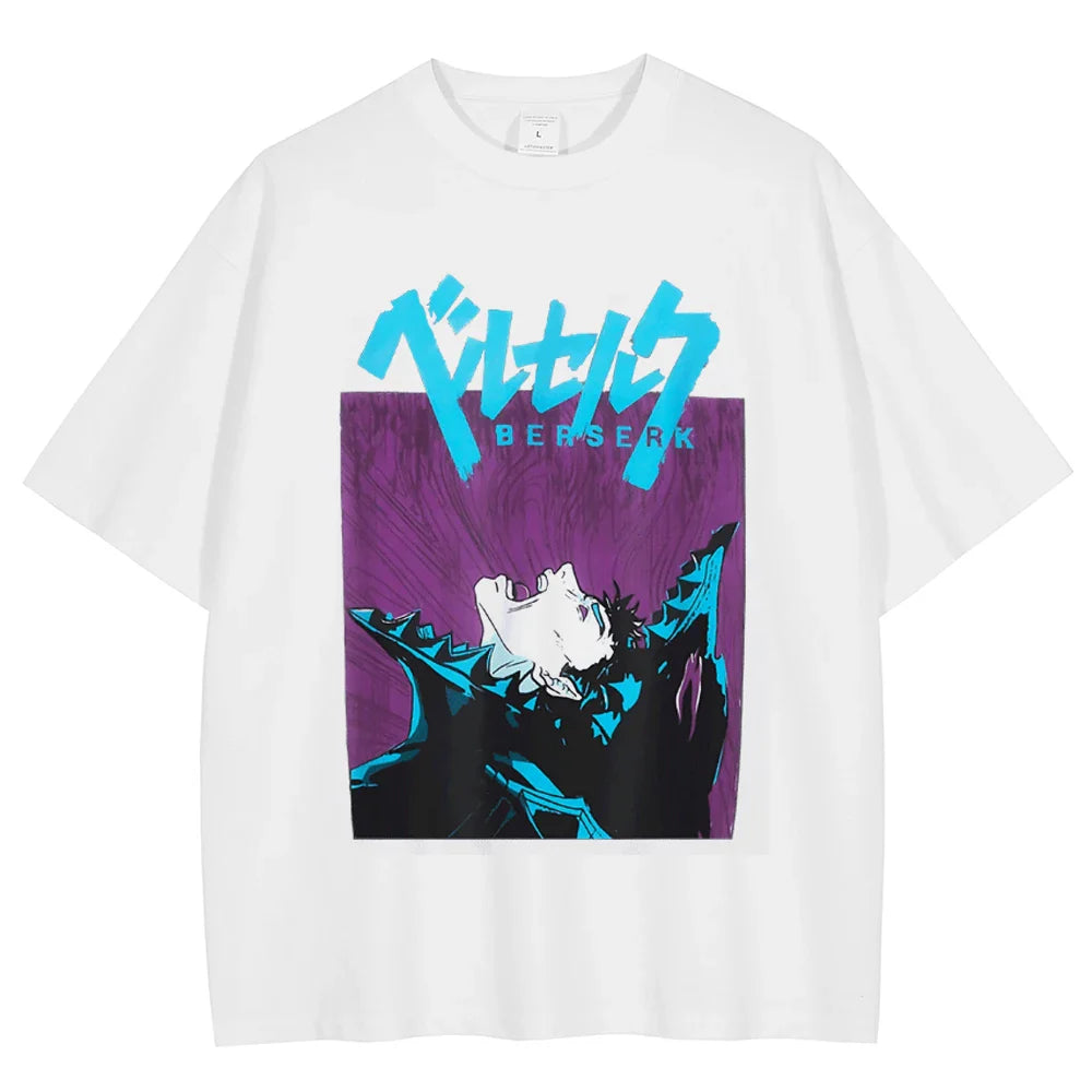 Berserk Guts Beast of Darkness Oversized Vintage T-Shirt