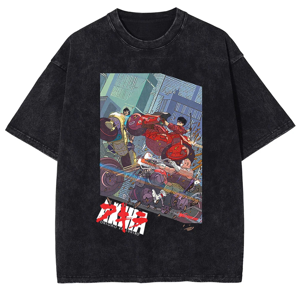 Akira Bike Action Oversized Vintage Shirt