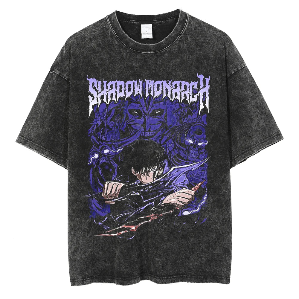 Solo Leveling Sung Suho Shadow Legacy Vintage T-Shirt