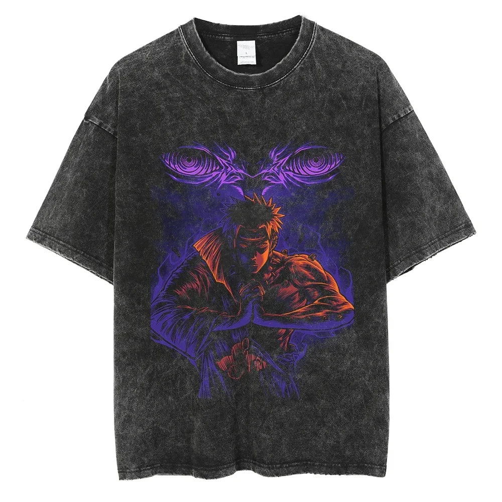 Naruto Pain Chaos Bringer Oversized Vintage T-Shirt