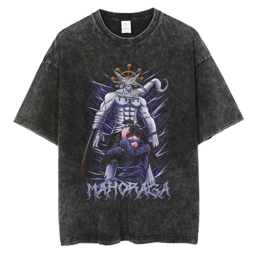 Jujutsu Kaisen Fushiguro Phantom Shadows Oversized Vintage T-Shirt