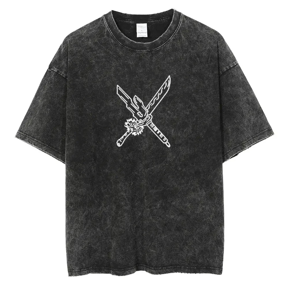 Solo Leveling Shadow's Weapon Oversized Vintage T-Shirt