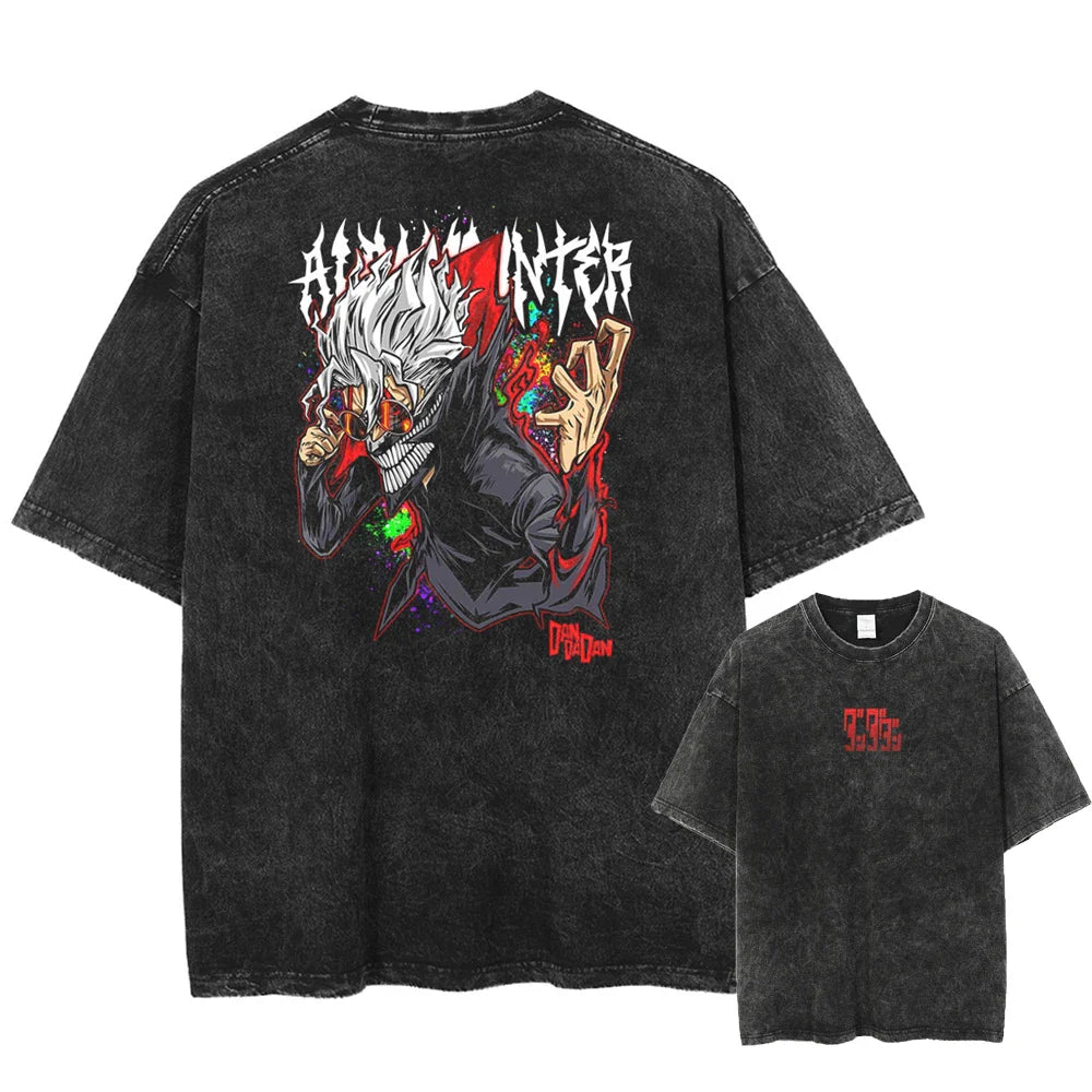 Dandadan Okarun's Might Oversized Vintage T-Shirt