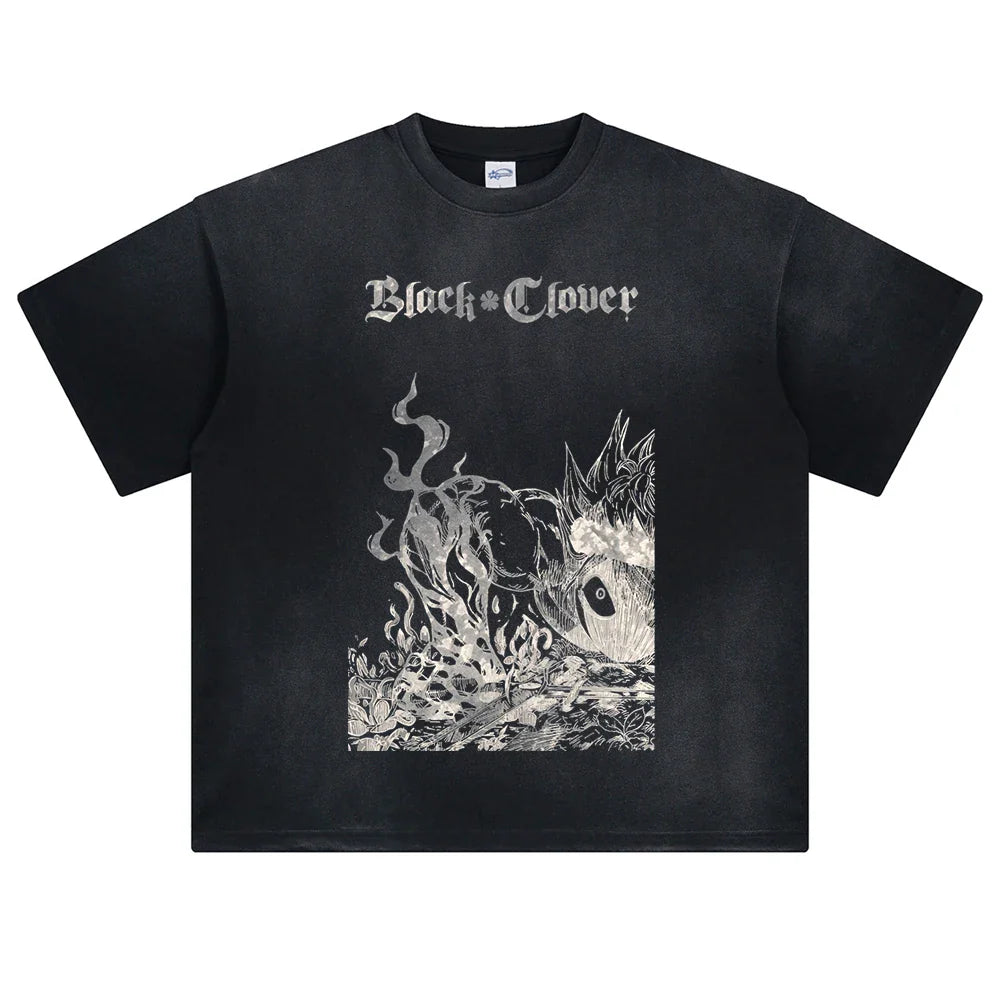 Black Clover Magic Knights Oversized Vintage T-Shirt