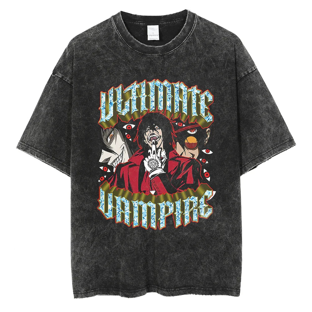 Hellsing The Ultimate Vampire Slayer Oversized Vintage T-Shirt