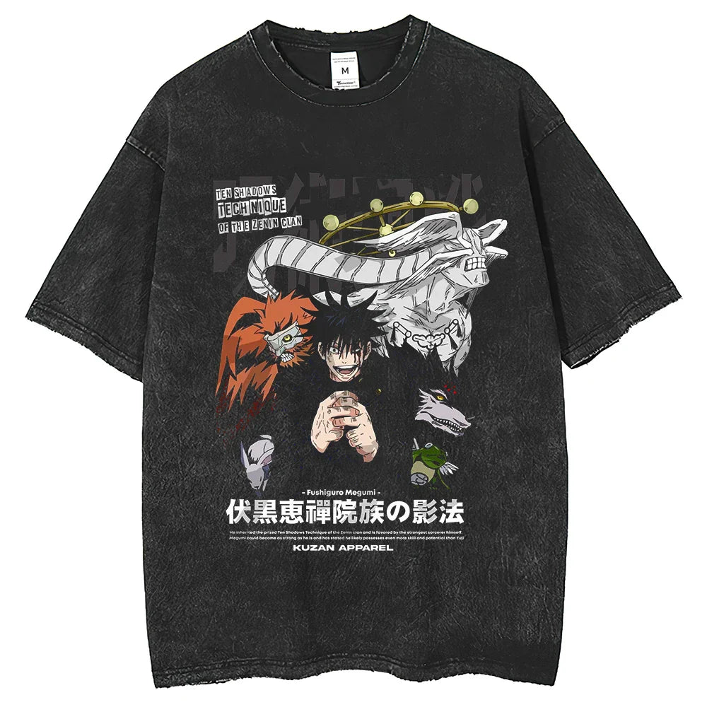Jujutsu Kaisen Fushiguro's Domain Oversized Vintage T-Shirt
