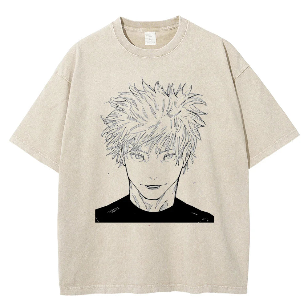 Jujutsu Kaisen Gojo Infinity Master Oversized Vintage T-Shirt