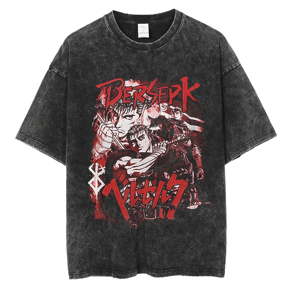 Berserk Guts Blood Vintage T Shirt