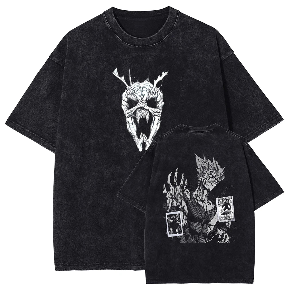 One Punch Man Garou's Evolution Oversized Vintage T-Shirt
