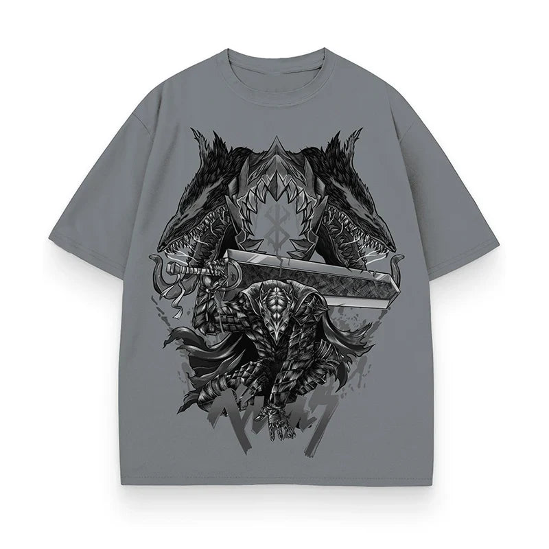 Berserk Guts's Power Oversized Graphic T-Shirt