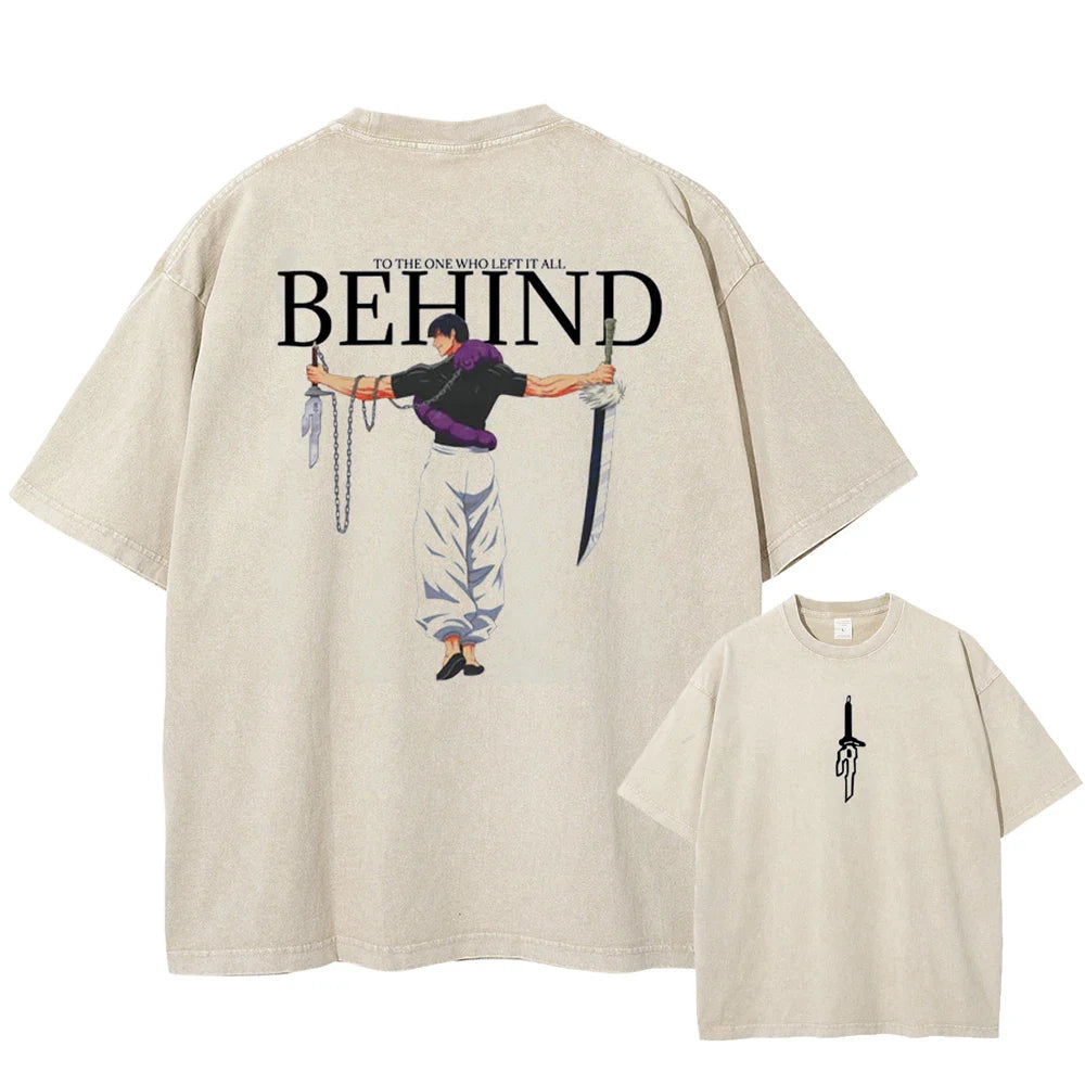 Jujutsu Kaisen Toji Sorcerer Slayer Oversized Vintage T-Shirt