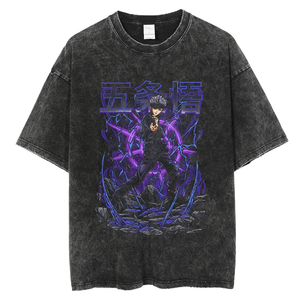 Jujutsu Kaisen Gojo Infinity Master Oversized Vintage T-Shirt