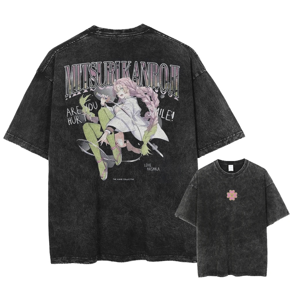 Demon Slayer Mitsuri's Love Oversized Vintage T-Shirt
