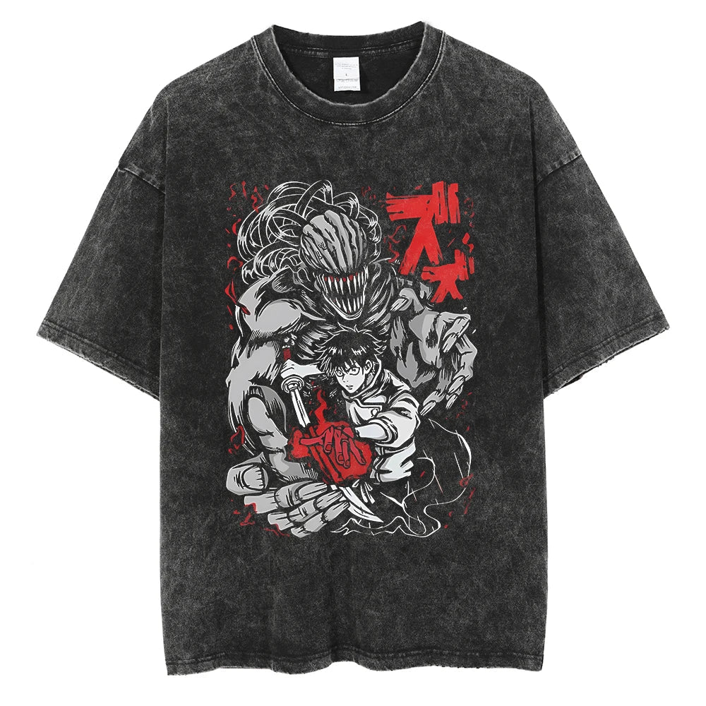 Jujutsu Kaisen Fushiguro Megumi Cursed Techniques Vintage T-Shirt