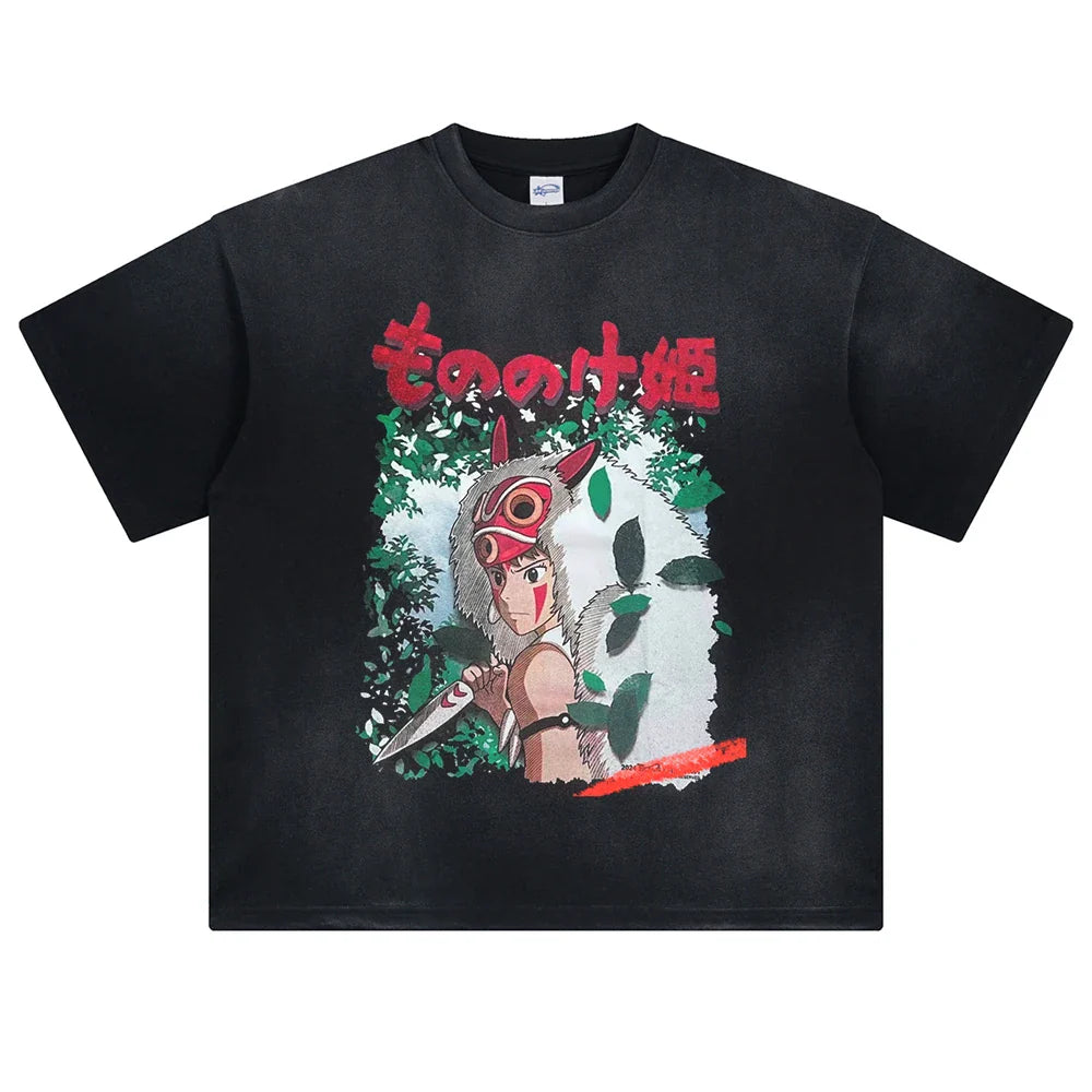 Studio Ghibli Wolf's Spirit Vintage T-Shirt