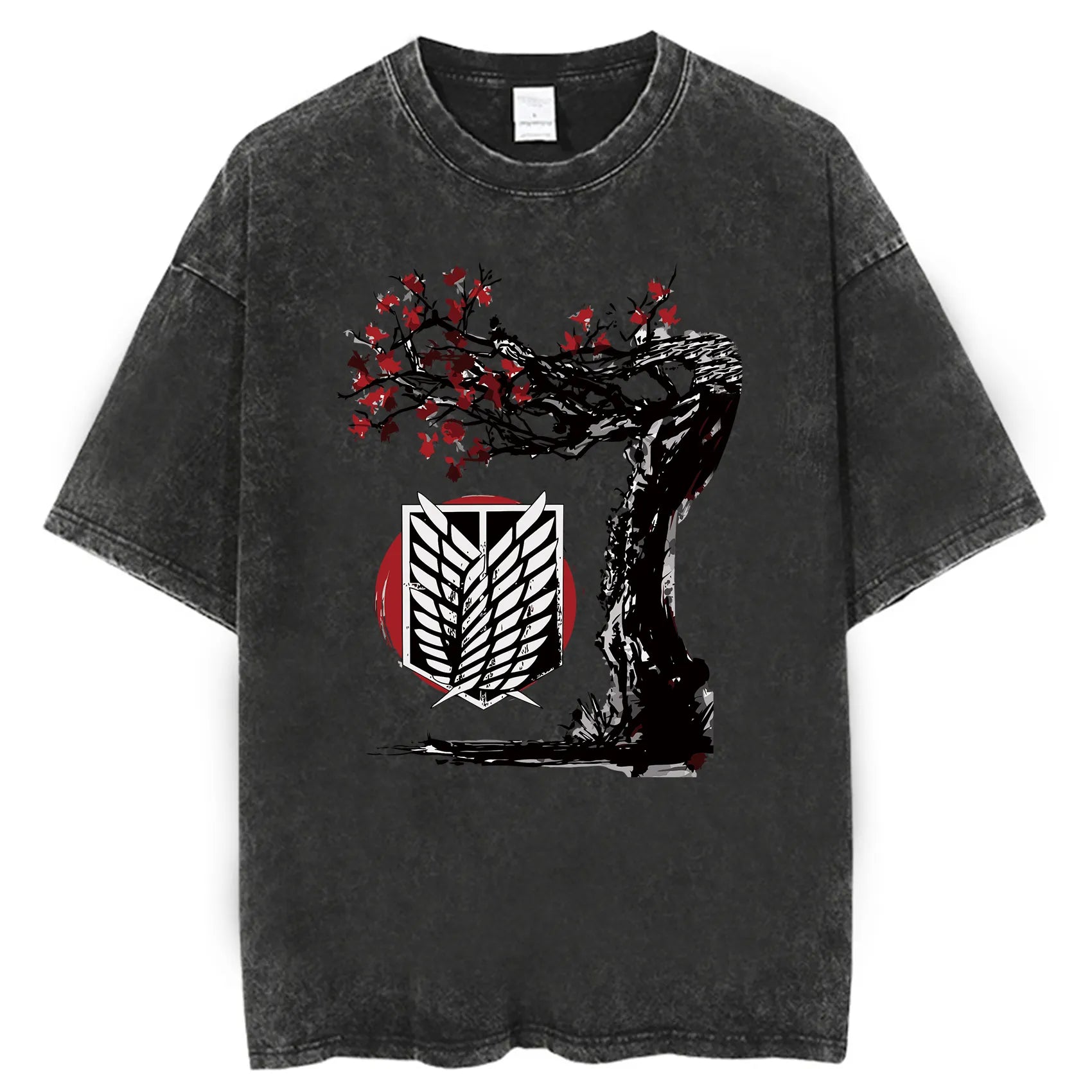 Attack on Titan Cherry Blossom Vintage T-Shirt