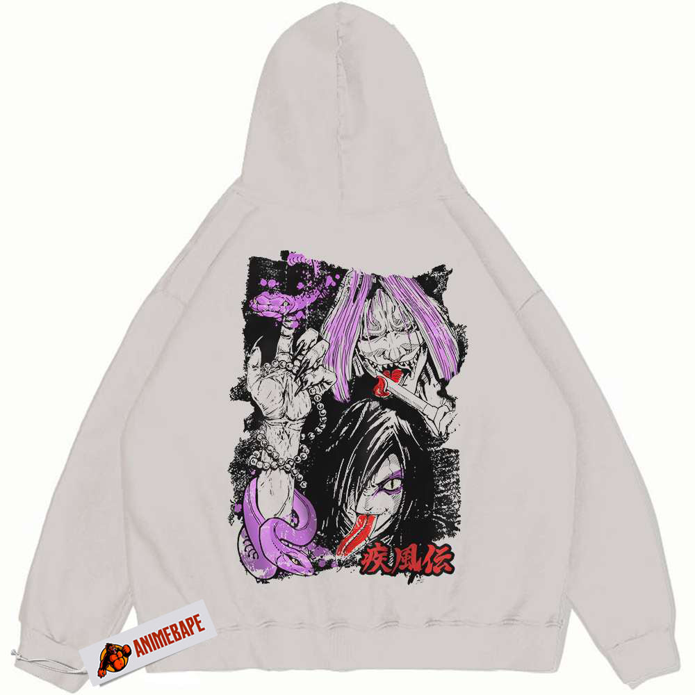 Naruto Orochimaru Vintage Anime Hoodie for Fans Orochimaru