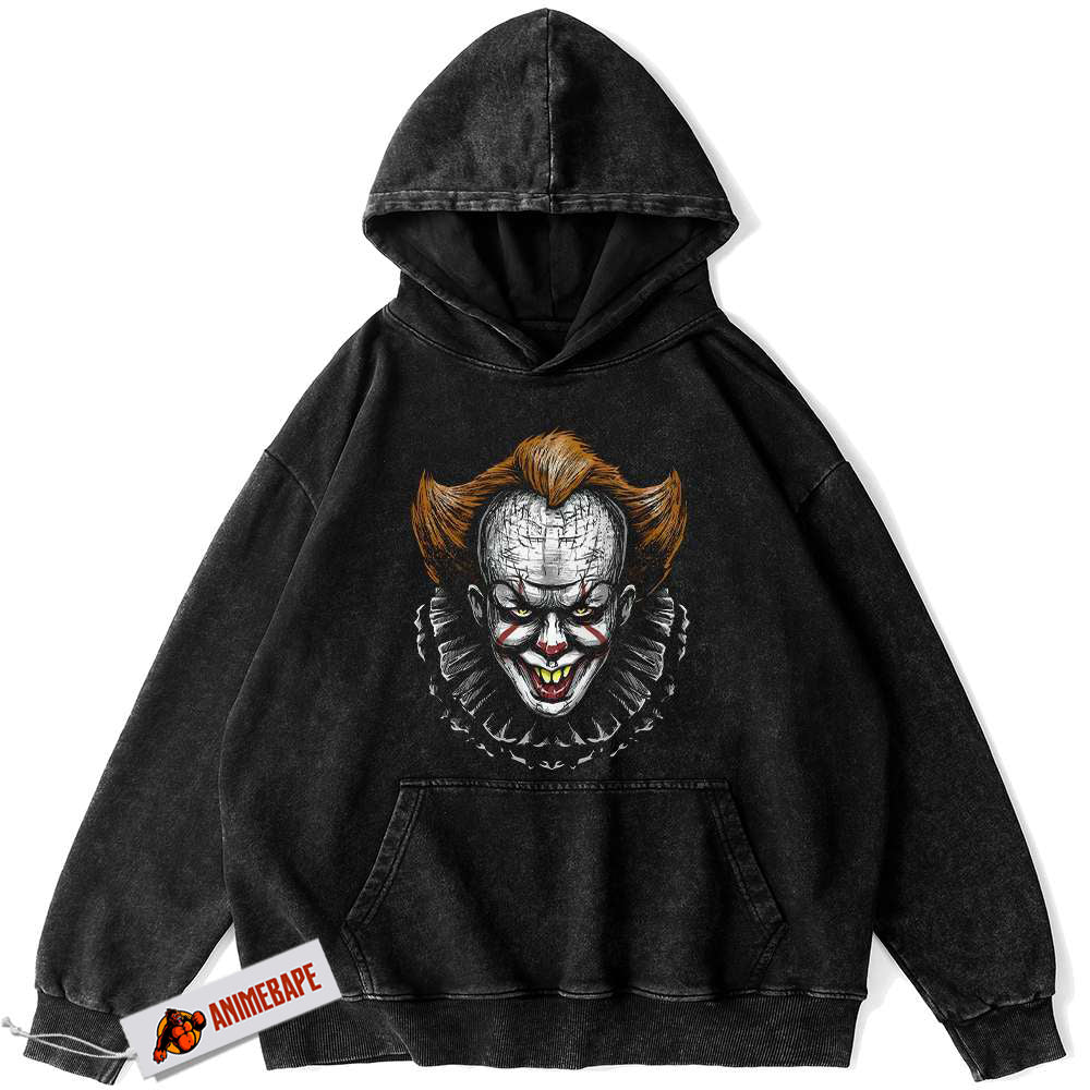 Pennywise IT Vintage Horror Halloween Hoodie for Men and Women