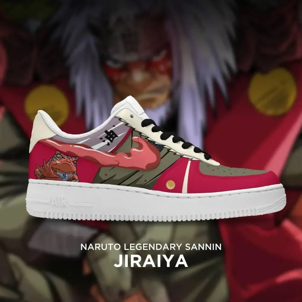 Jiraiya Naruto Legendary Sannin Low Top Shoes