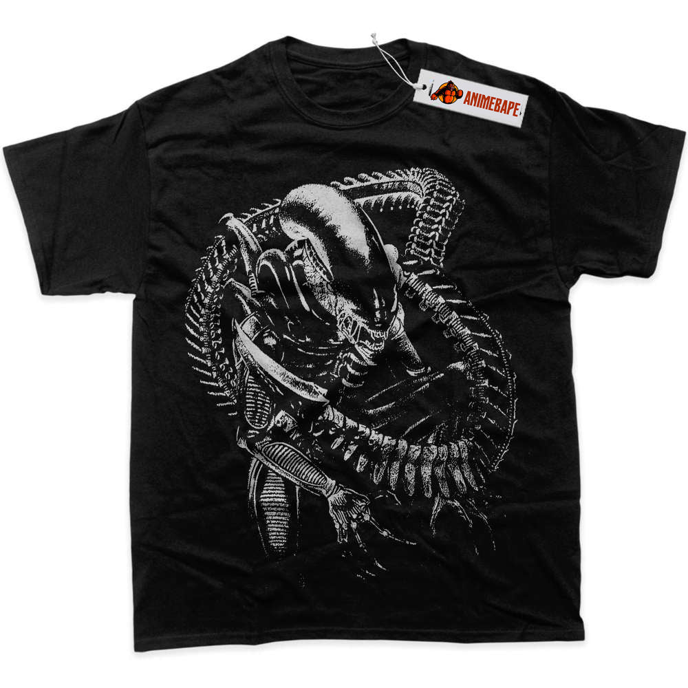 Alien vs Predator Xenomorph Graphic T-Shirt, Movie Shirt for Fans